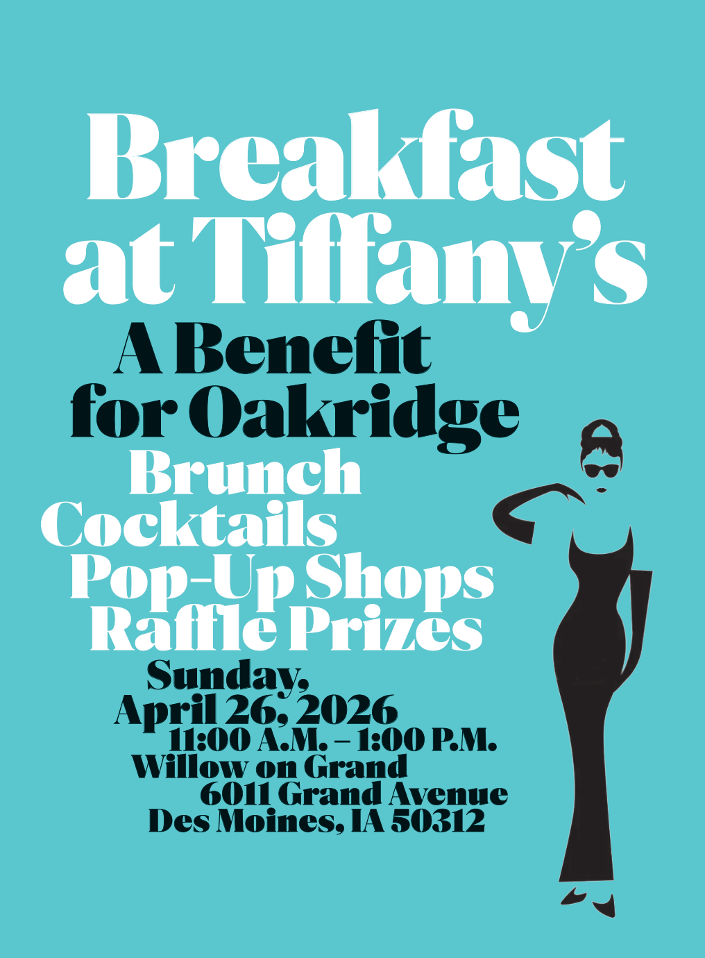 Colorful flyer for Oak Academy Early Learning & Preschool with photos of young children playing and graduating. Text promotes enrolling infants, toddlers, and preschoolers (6 weeks to 5 years old), 2026 Enrollment Thursdays from 10 AM–2 PM at Oakridge Neighborhood Variety Center in downtown Des Moines, with a QR code to scan.